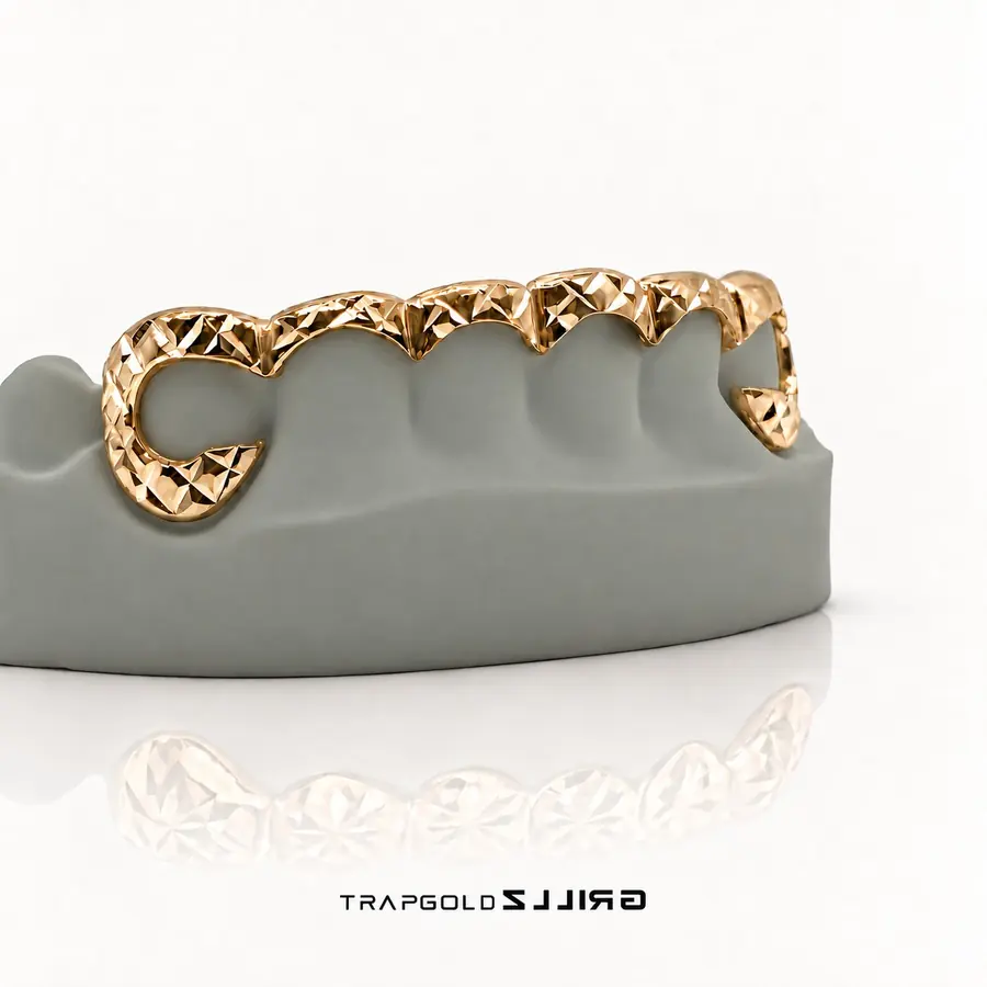 Diamond Cut C-Wrap — Rose Gold Plated